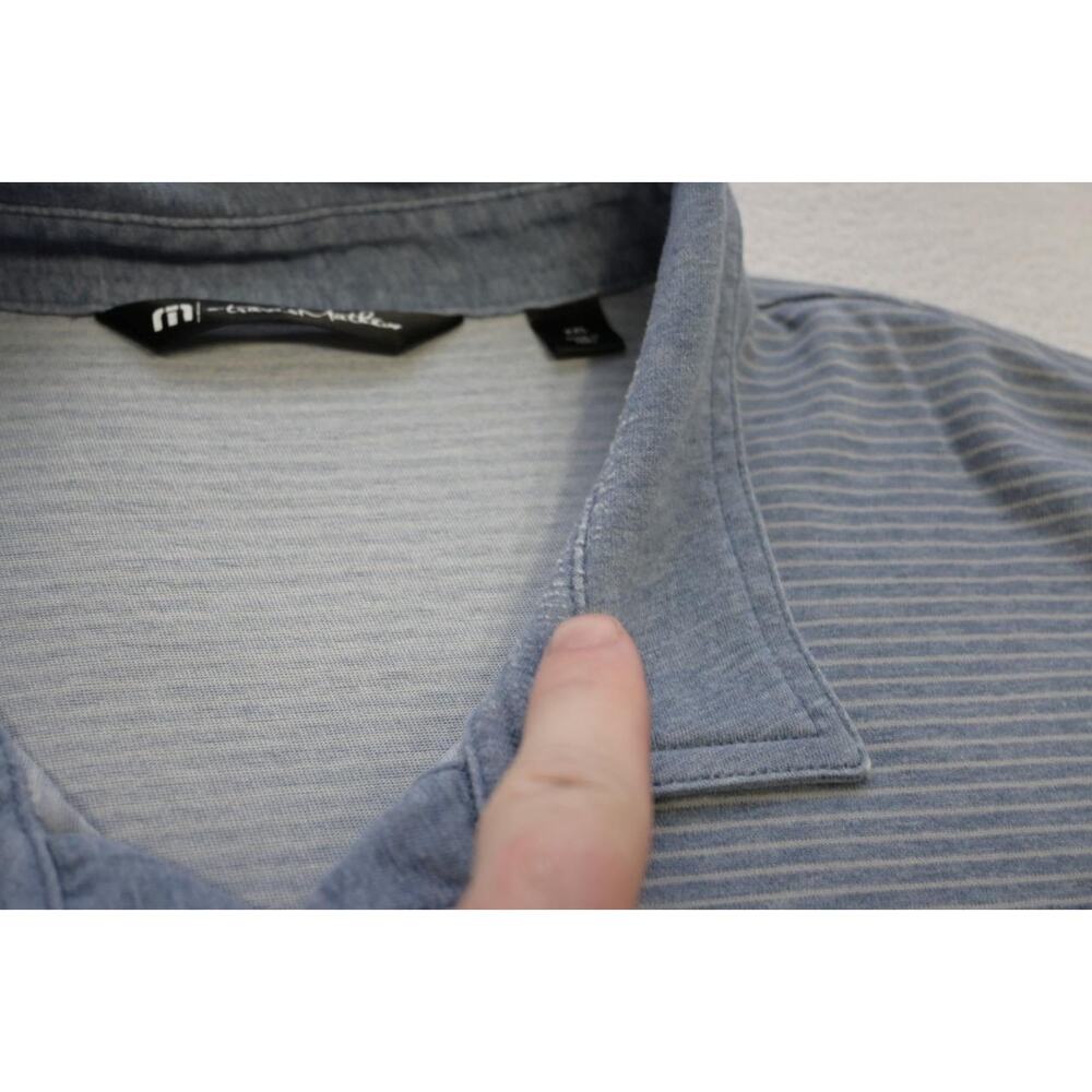 Travis Mathew Golf Polo Striped Pima Poly Stretch Golf Shirt Mens Size 2XL XXL - Picture 9 of 11